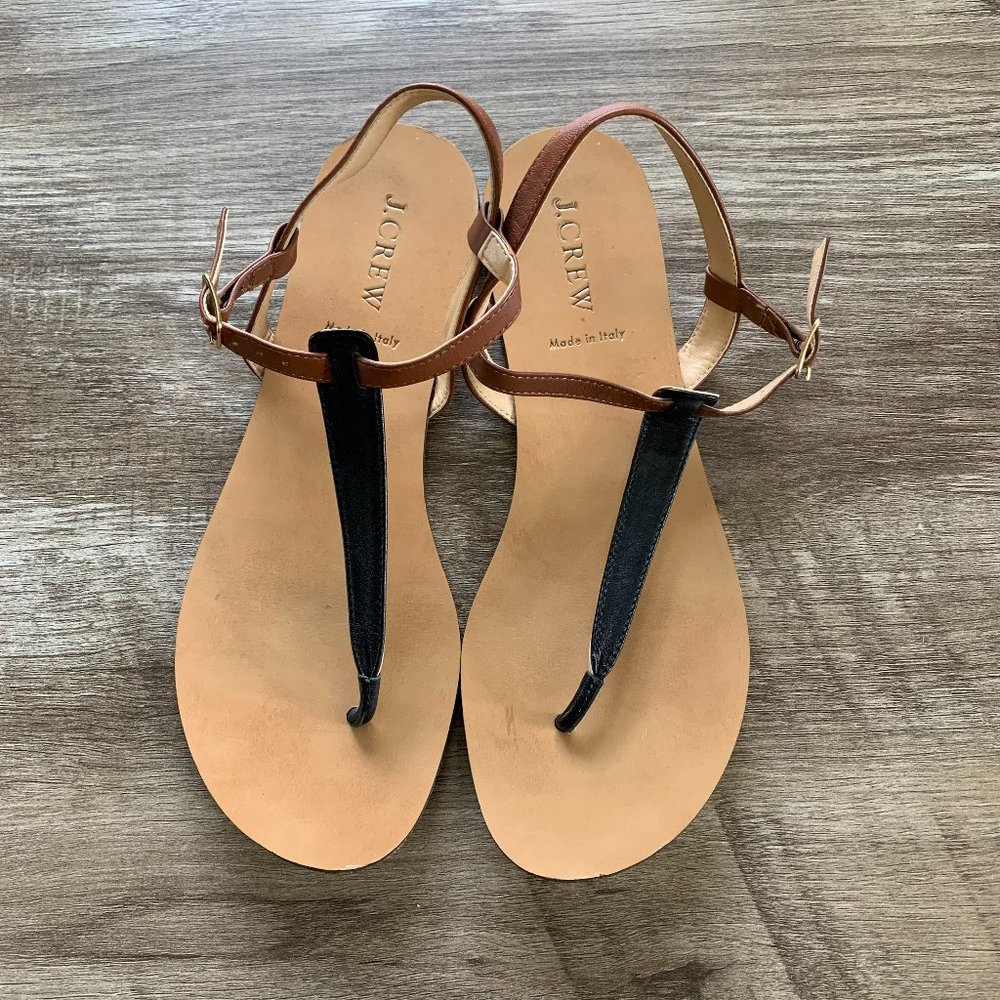 J.Crew Thong strap leather sandals
